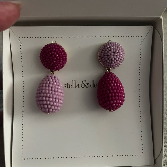 Stella & Dot Marie double drop earrings - Picture 3 of 6